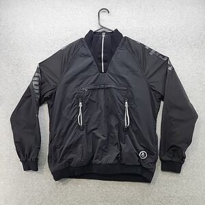 PRPS BLACK w/ Logo Tapestripe Polyester Elastane Track Jacket Mens Size SMALL